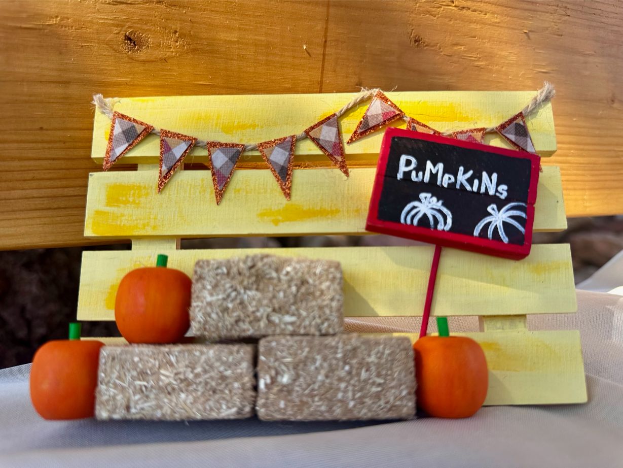 “Pumpkins” Mini Fall Display – Handmade Rustic Farmhouse Decor - Image 2