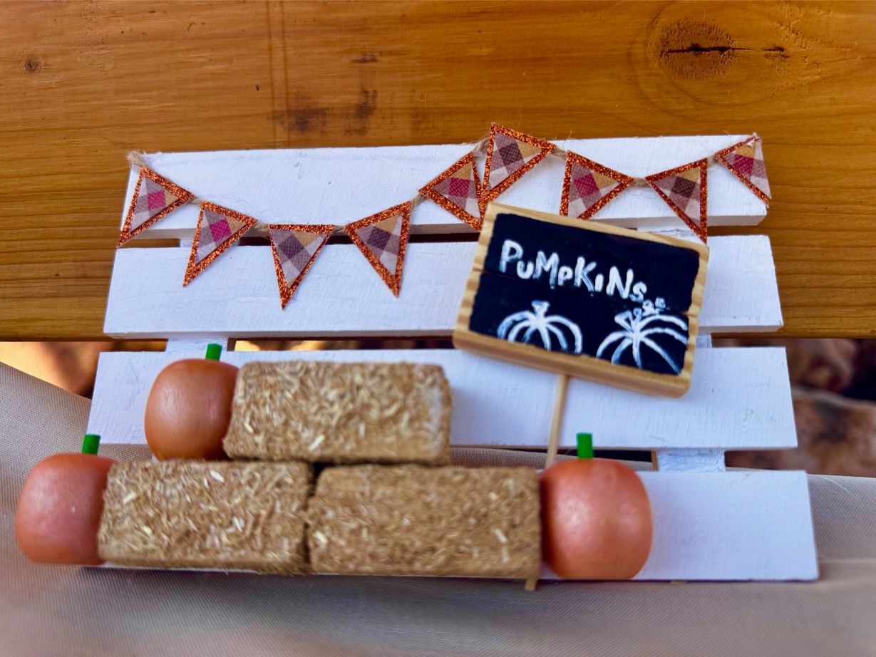 “Pumpkins” Mini Fall Display – Handmade Rustic Farmhouse Decor